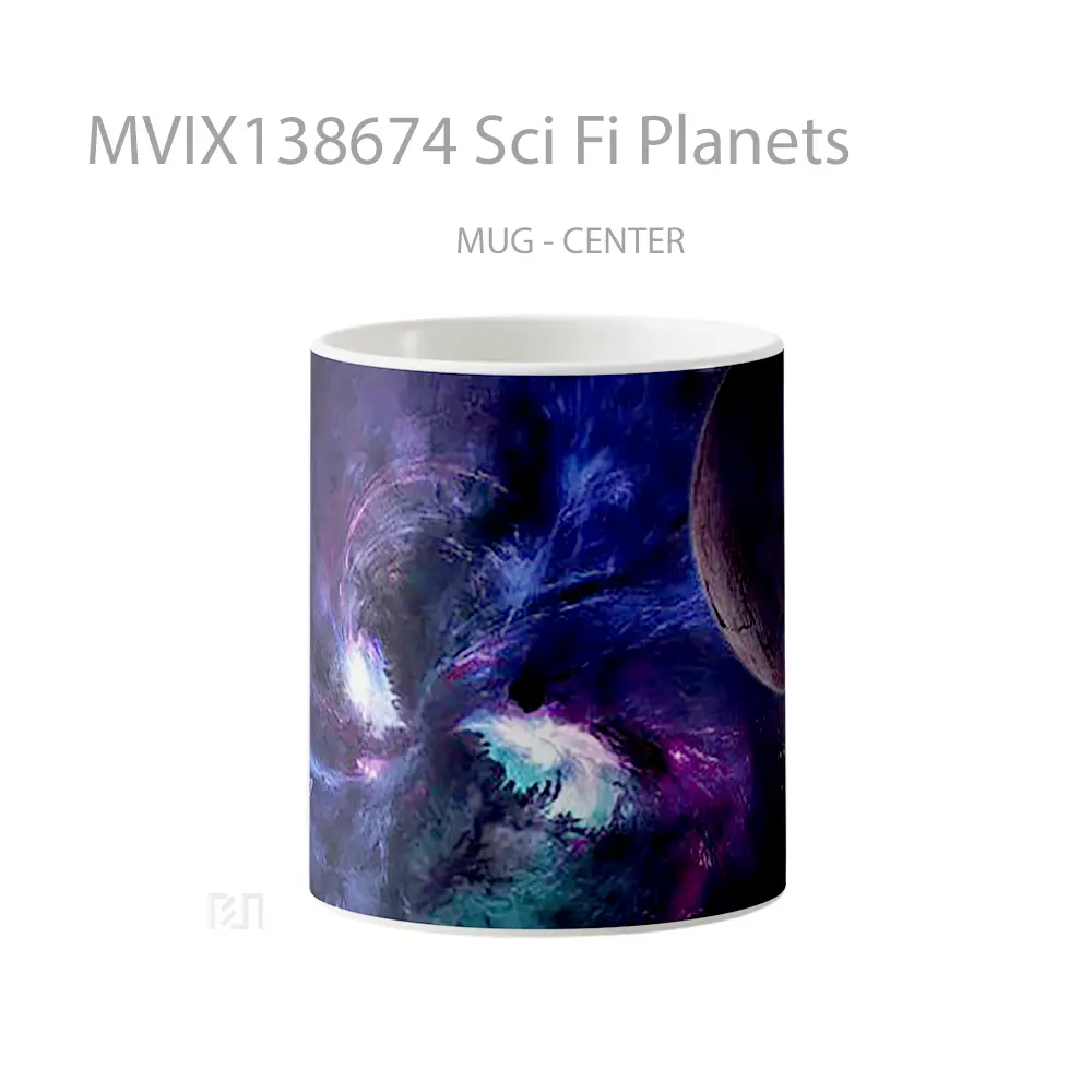 Mug Sci Fi Planets Gelas Astronomi