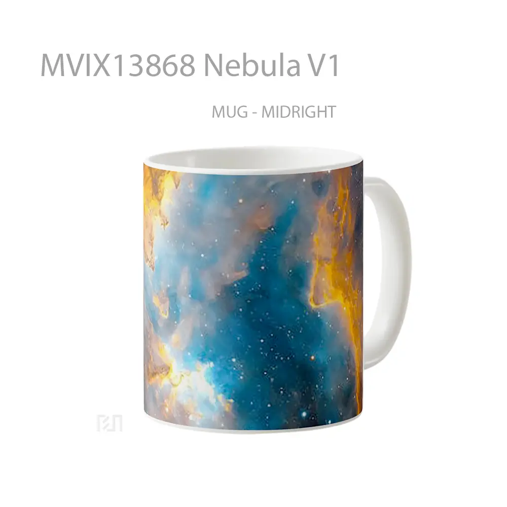 Mug Nebula V1 Gelas Astronomi - All-side / Desain