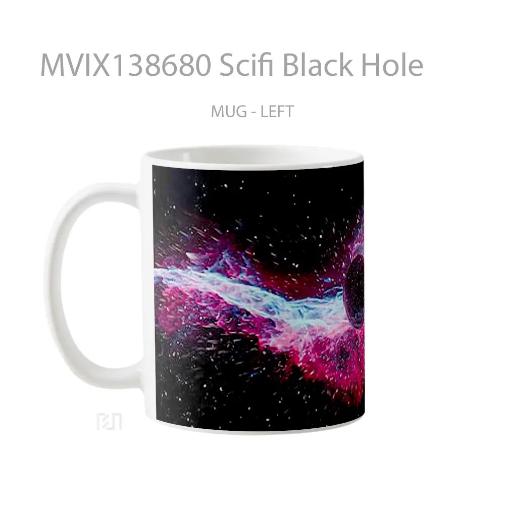 Mug Scifi Black Hole Gelas Astronomi - All-side / Desain