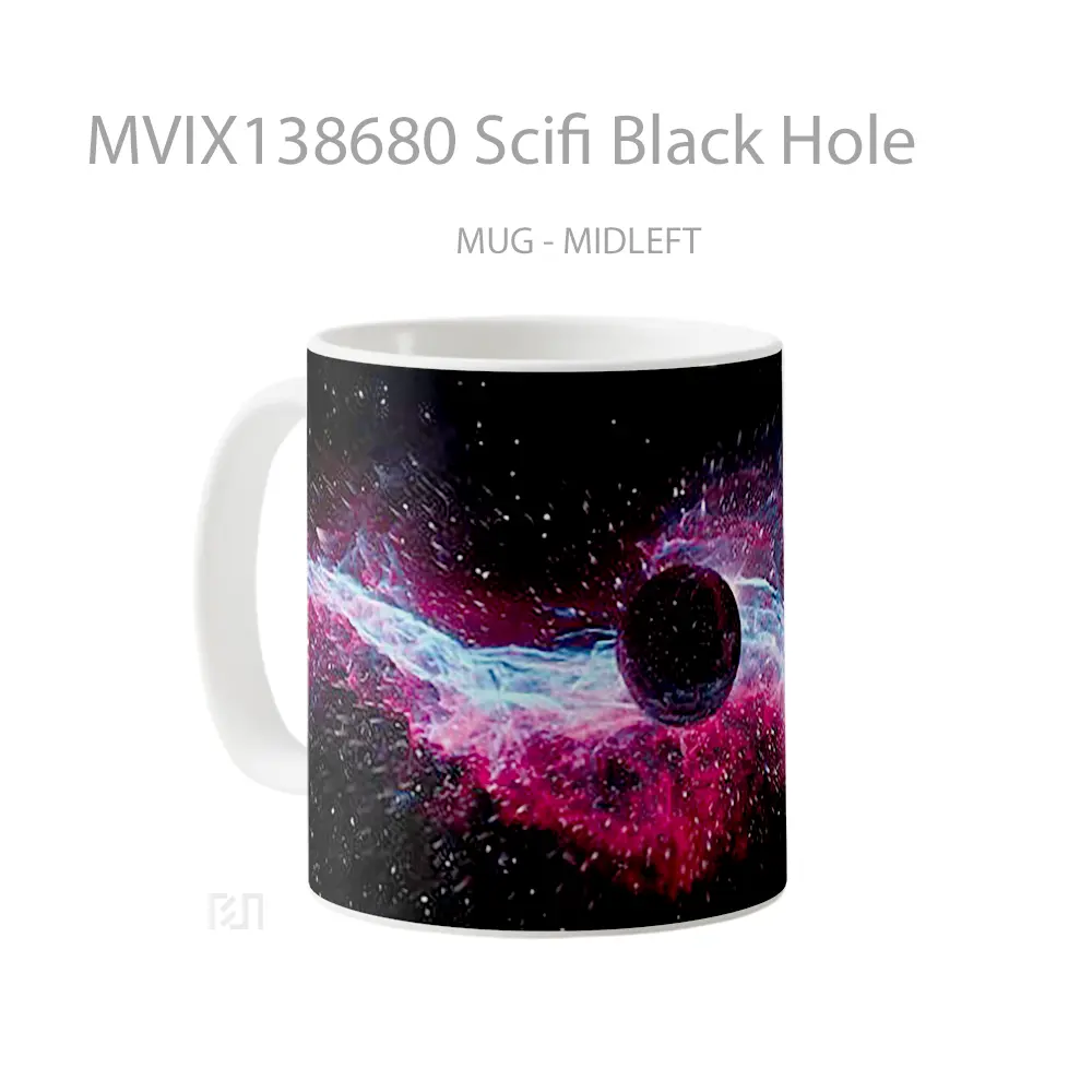 Mug Scifi Black Hole Gelas Astronomi - All-side / Desain