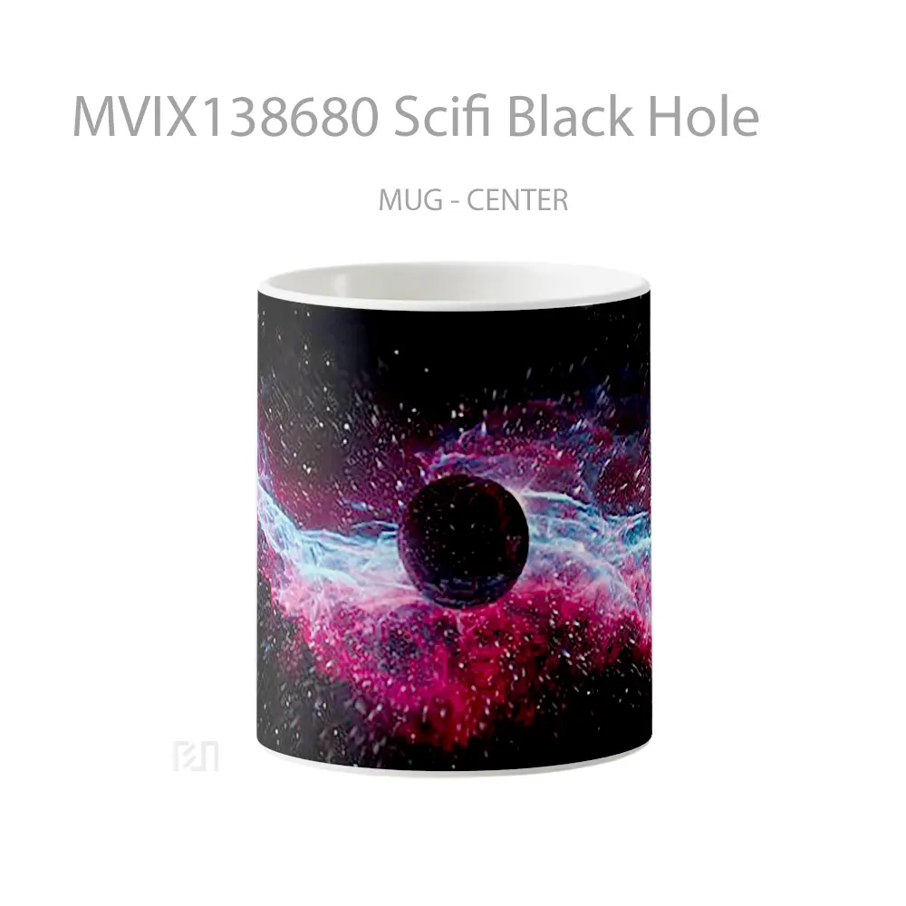 Mug Scifi Black Hole Gelas Astronomi