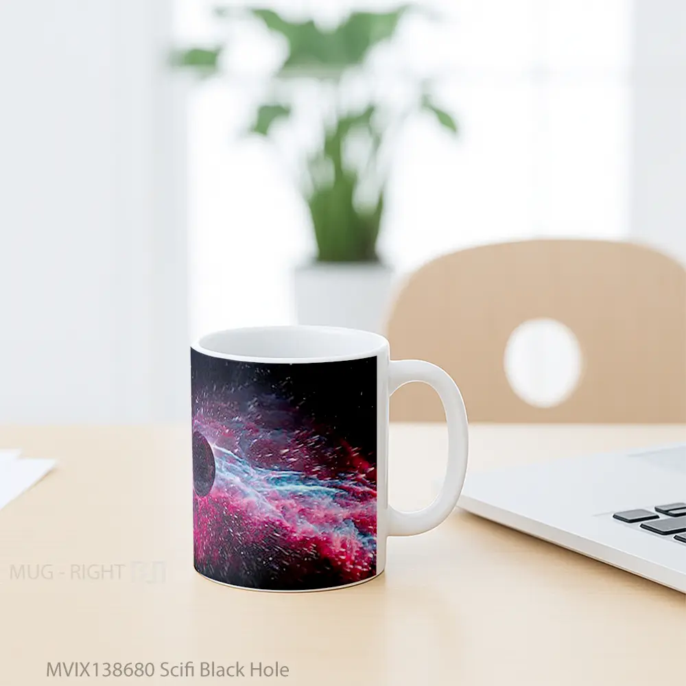 Mug Scifi Black Hole Gelas Astronomi - All-side / Desain