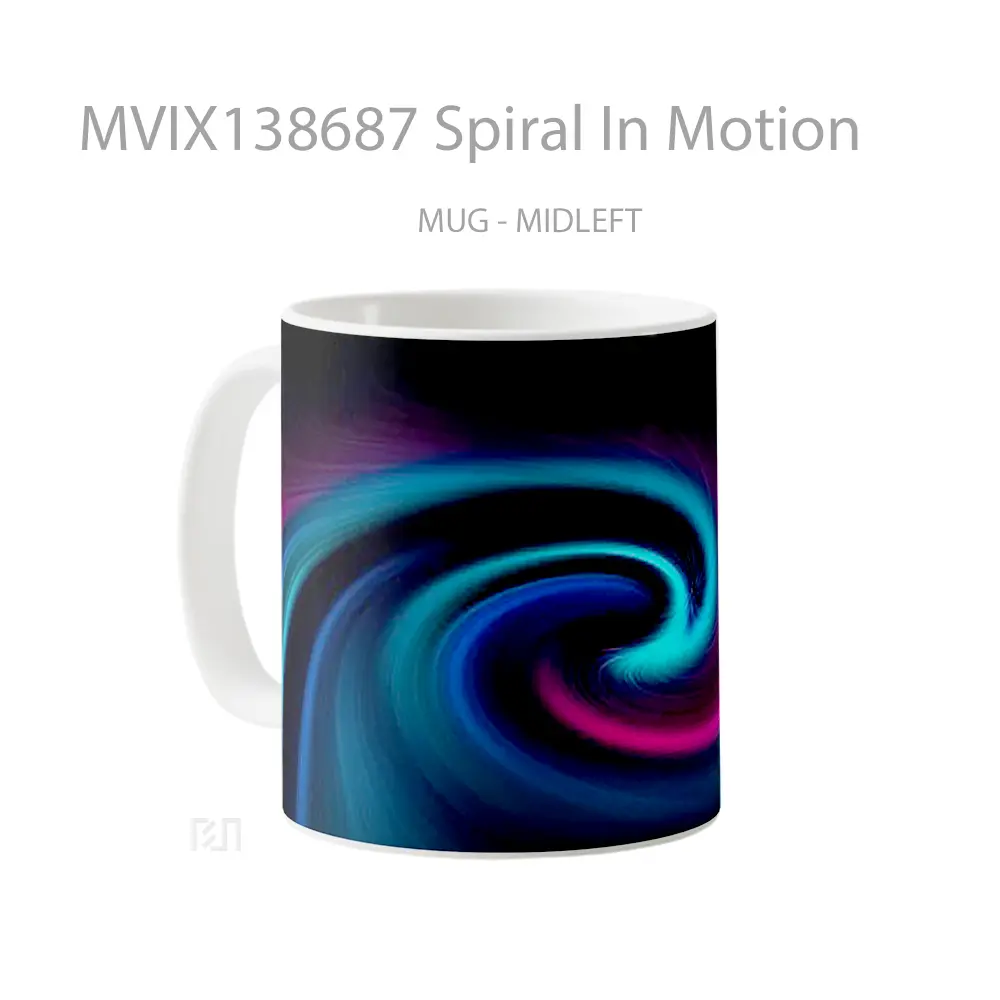 Mug Spiral In Motion Gelas Keramik Unik - All-side / Desain