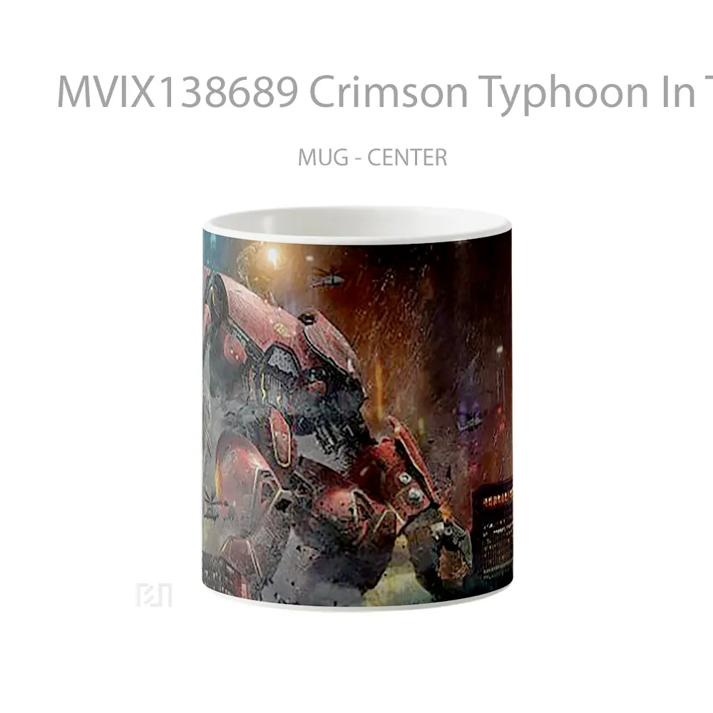 Mug Crimson Typhoon In Titans Of The Pacific Gelas Keramik Unik