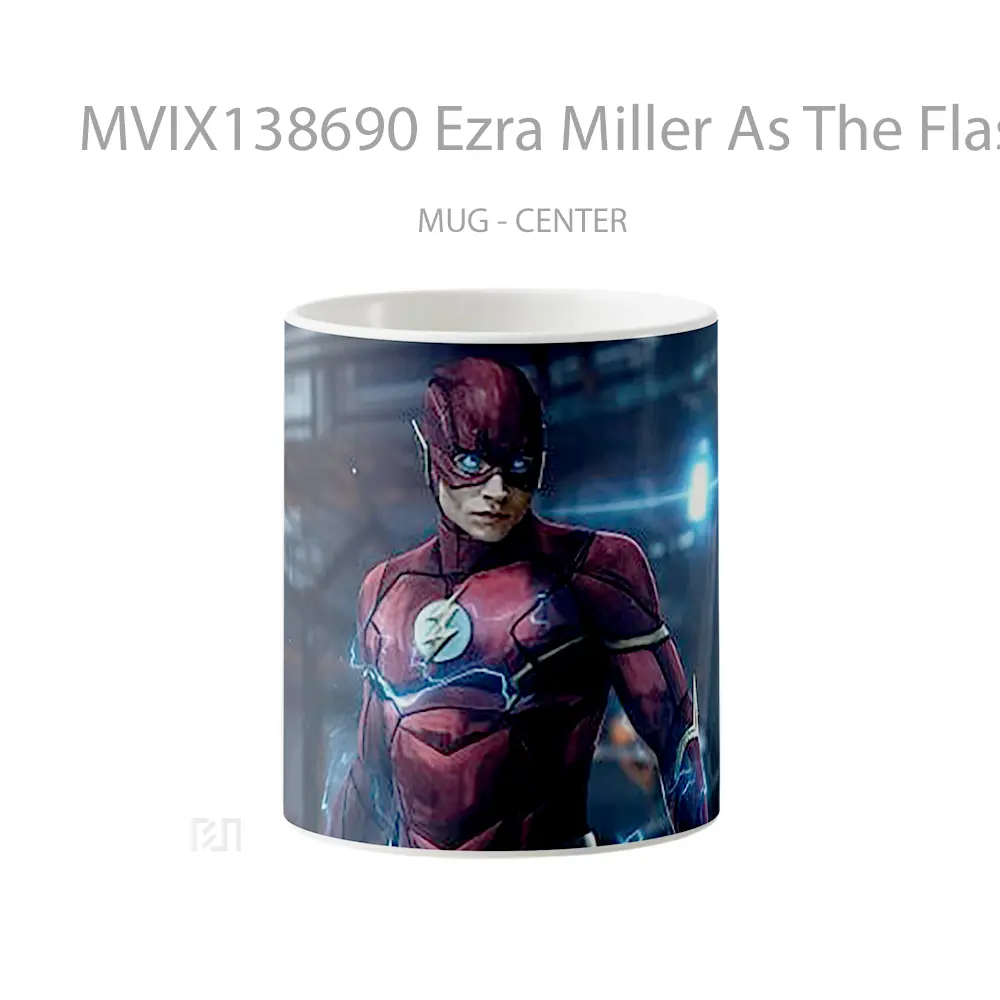 Mug Ezra Miller As The Flash Gelas Superhero