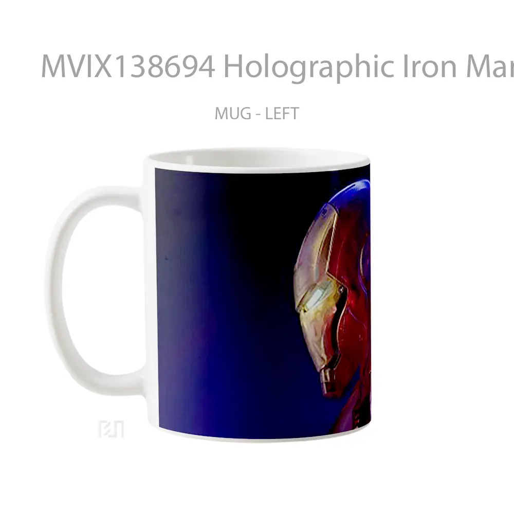 Mug Holographic Iron Man Gelas Superhero - All-side / Desain