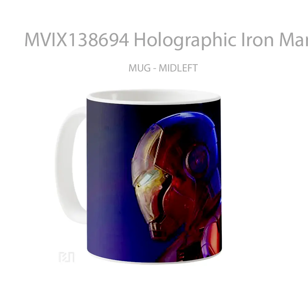 Mug Holographic Iron Man Gelas Superhero - All-side / Desain