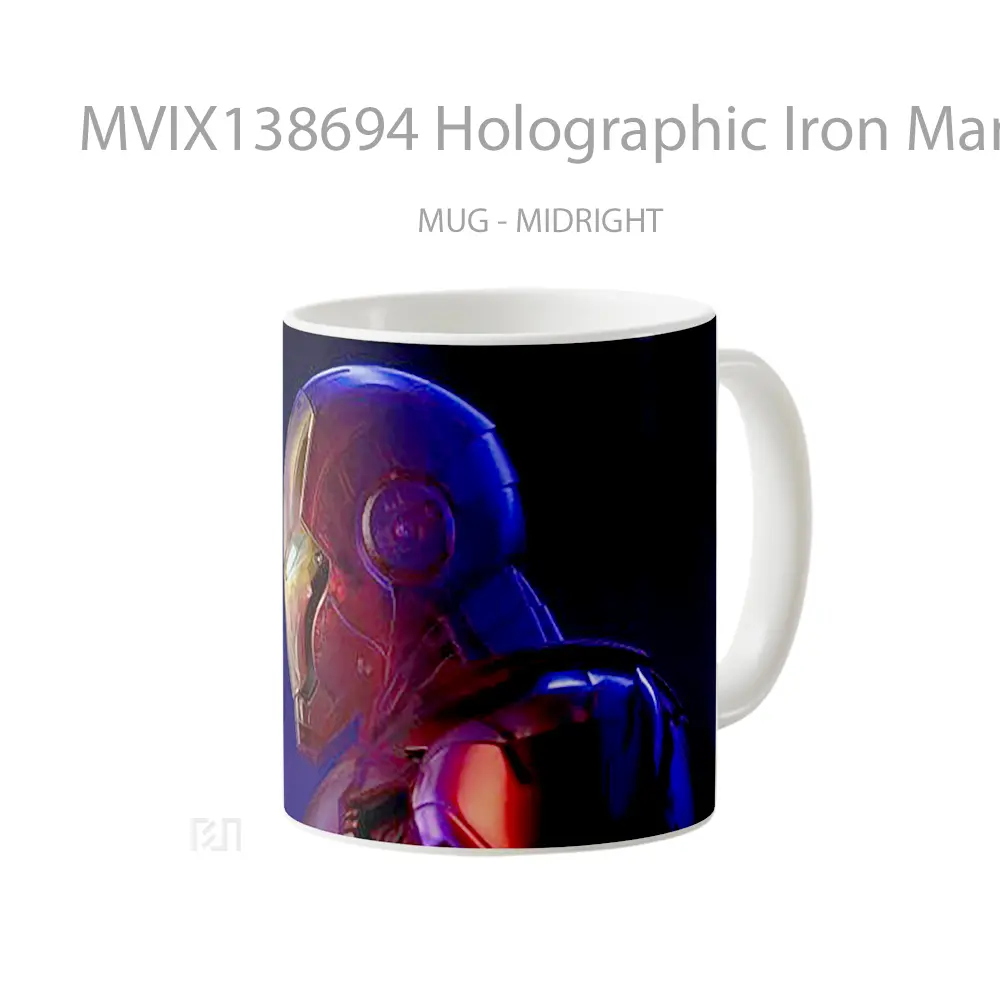 Mug Holographic Iron Man Gelas Superhero - All-side / Desain