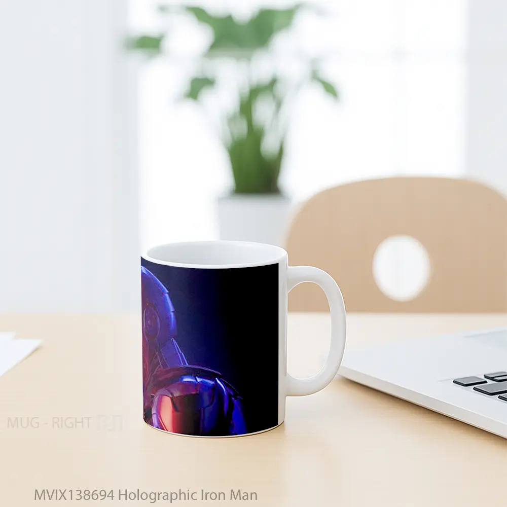 Mug Holographic Iron Man Gelas Superhero - All-side / Desain
