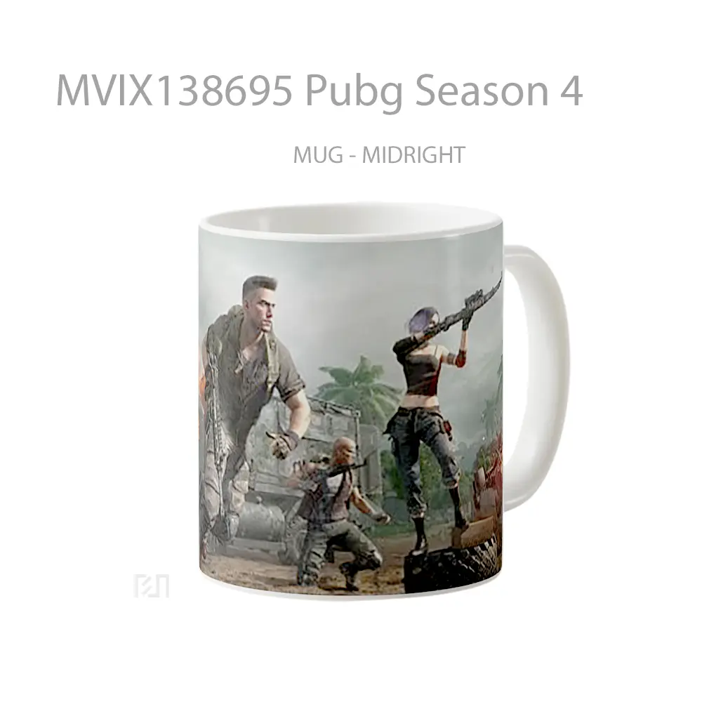 Mug Pubg Season 4 Cangkir Gamer - All-side / Desain