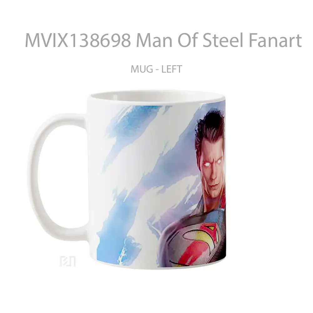 Mug Man Of Steel Fanart Gelas Keramik Unik - All-side / Desain