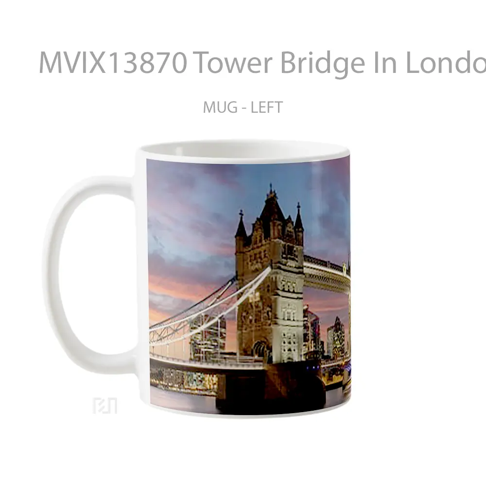 Mug Tower Bridge In London Gelas Keramik Unik - All-side / Desain