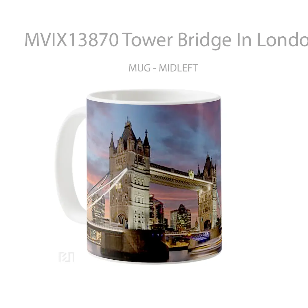 Mug Tower Bridge In London Gelas Keramik Unik - All-side / Desain