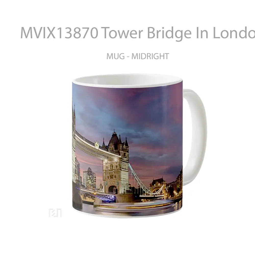 Mug Tower Bridge In London Gelas Keramik Unik - All-side / Desain