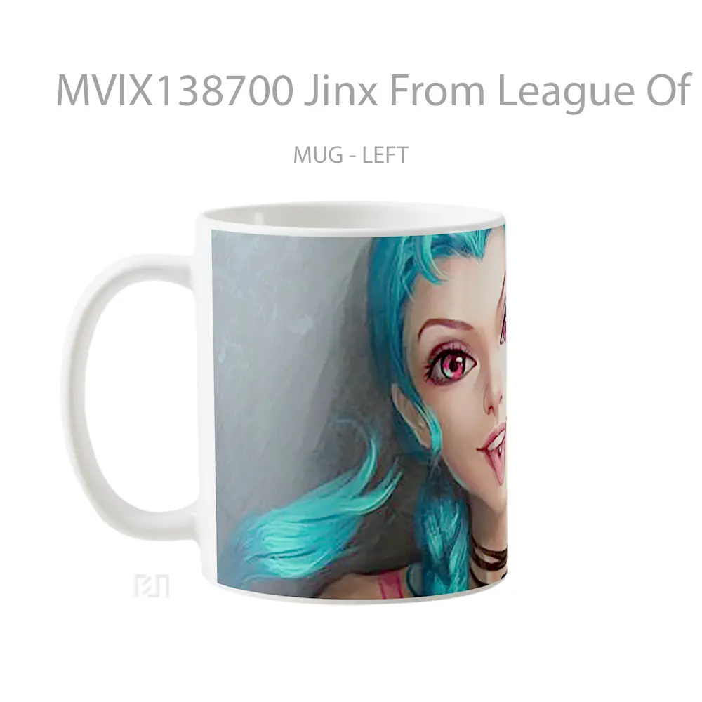 Mug Jinx From League Of Legends V4 Cangkir Gamer - All-side / Desain