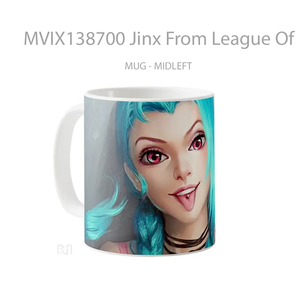Mug Jinx From League Of Legends V4 Cangkir Gamer - All-side / Desain
