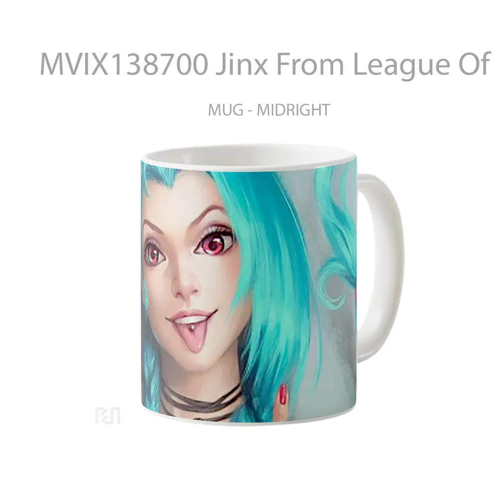 Mug Jinx From League Of Legends V4 Cangkir Gamer - All-side / Desain