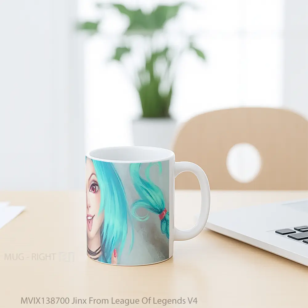 Mug Jinx From League Of Legends V4 Cangkir Gamer - All-side / Desain