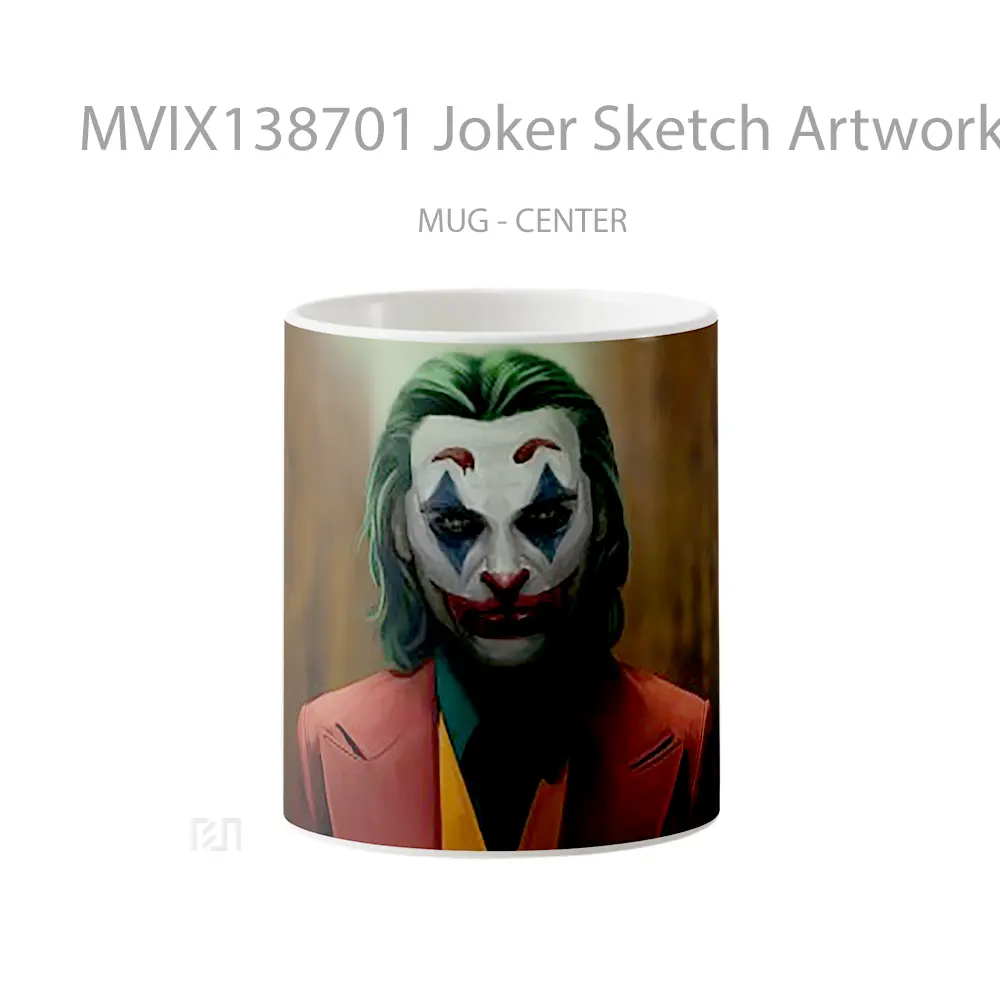 Mug Joker Sketch Artwork Gelas Superhero