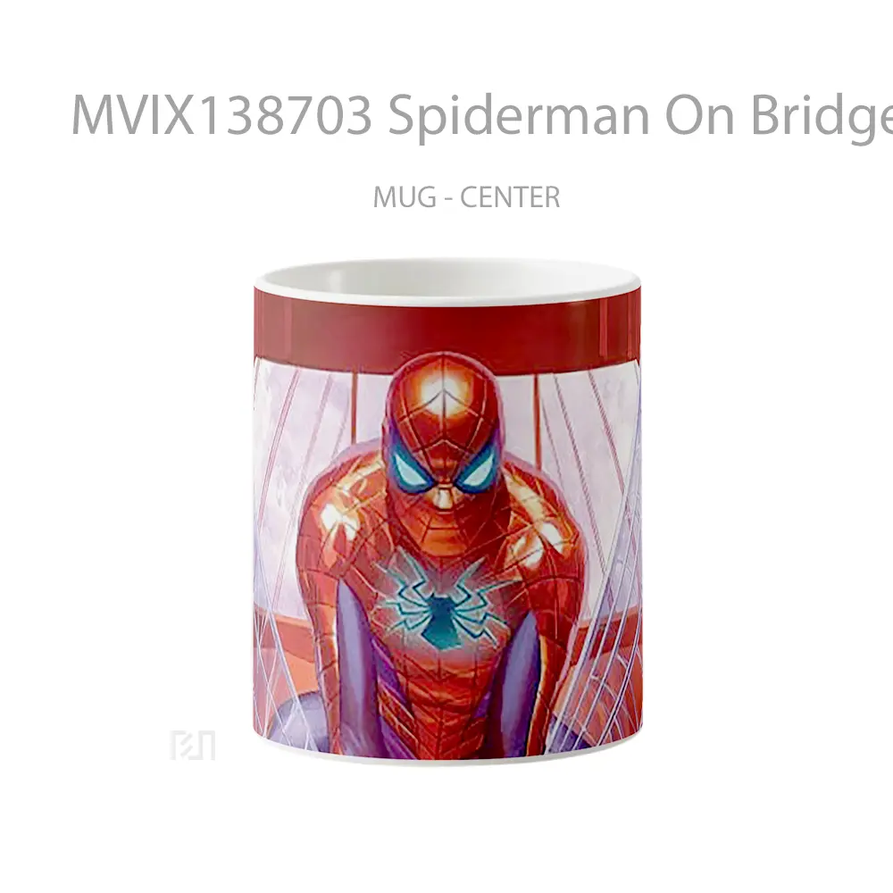 Mug Spiderman On Bridge Gelas Superhero