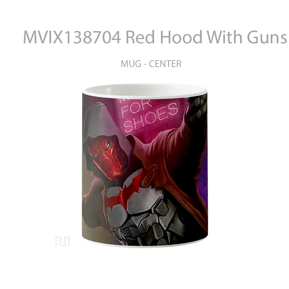 Mug Red Hood With Guns Gelas Superhero