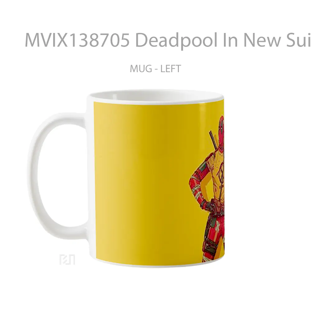 Mug Deadpool In New Suit Gelas Superhero - All-side / Desain
