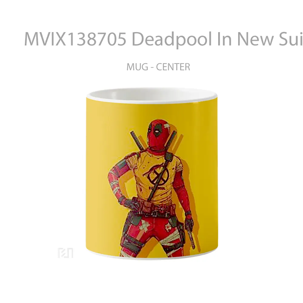 Mug Deadpool In New Suit Gelas Superhero