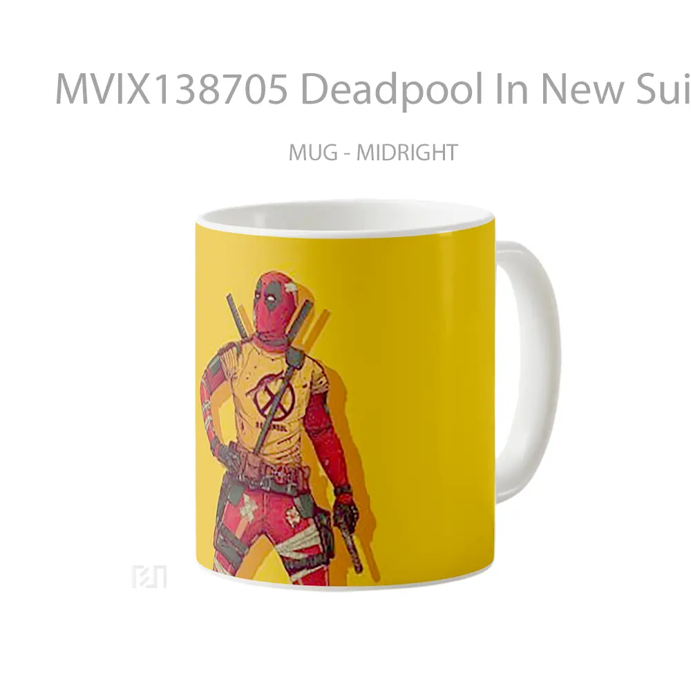 Mug Deadpool In New Suit Gelas Superhero - All-side / Desain
