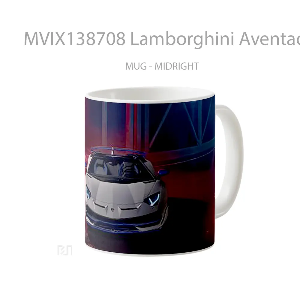 Mug Lamborghini Aventador Roadster Xago Edition Cangkir Mobil - All-side / Desain