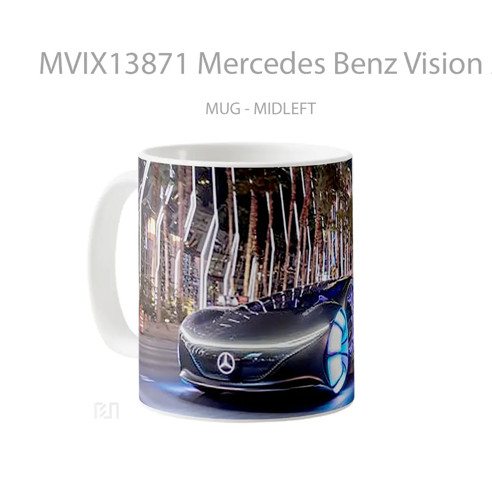 Mug Mercedes Benz Vision Avtr 2020 Carro Electrico Gelas Superhero - All-side / Desain