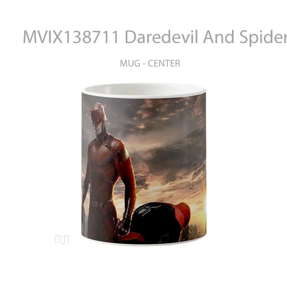 Mug Daredevil And Spiderman Gelas Superhero