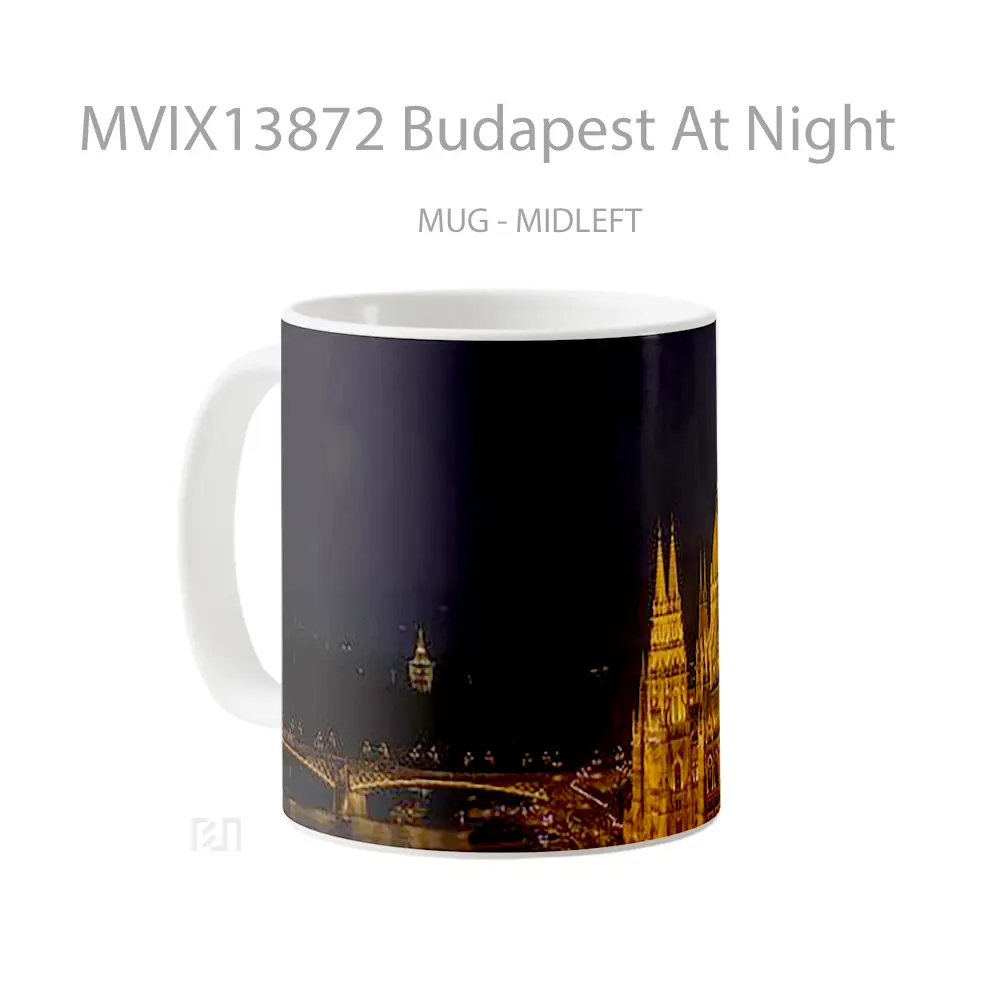 Mug Budapest At Night Gelas Keramik Unik - All-side / Desain