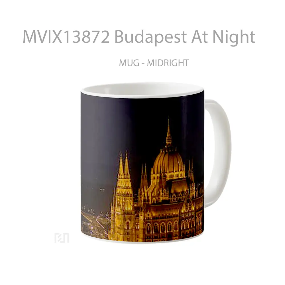 Mug Budapest At Night Gelas Keramik Unik - All-side / Desain