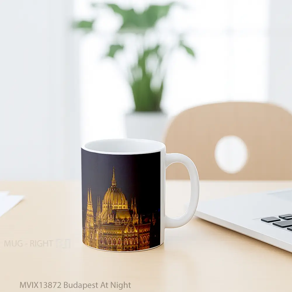 Mug Budapest At Night Gelas Keramik Unik - All-side / Desain