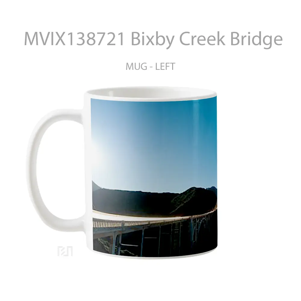 Mug Bixby Creek Bridge Gelas Keramik Unik - All-side / Desain