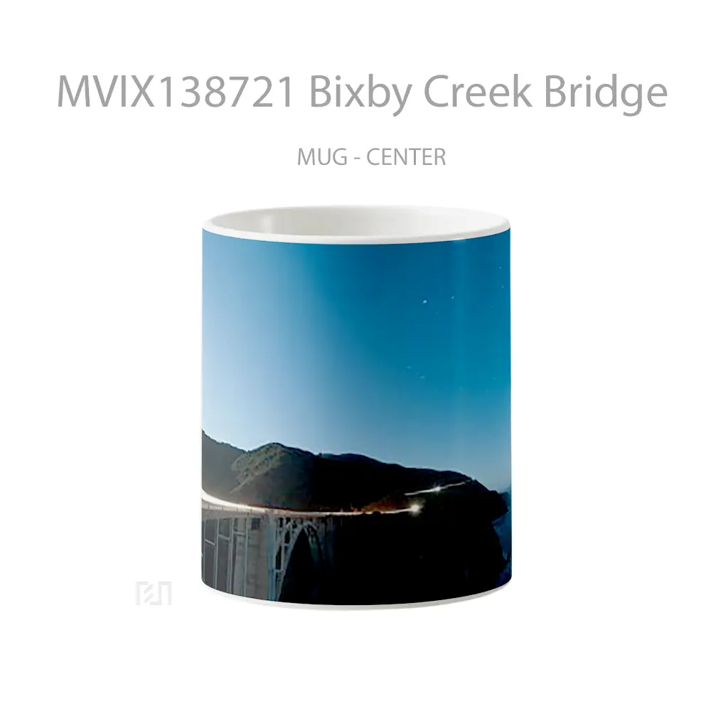 Mug Bixby Creek Bridge Gelas Keramik Unik