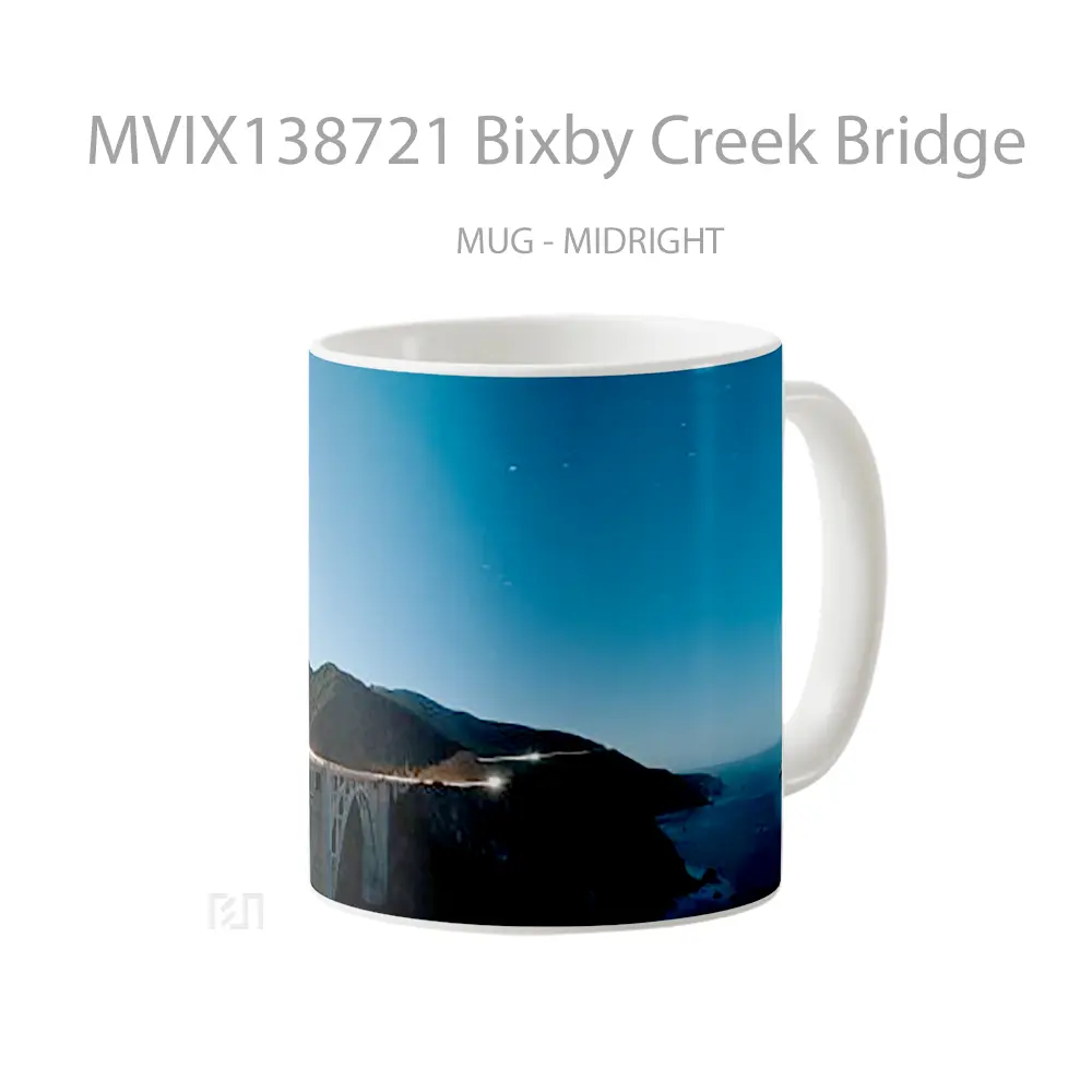 Mug Bixby Creek Bridge Gelas Keramik Unik - All-side / Desain