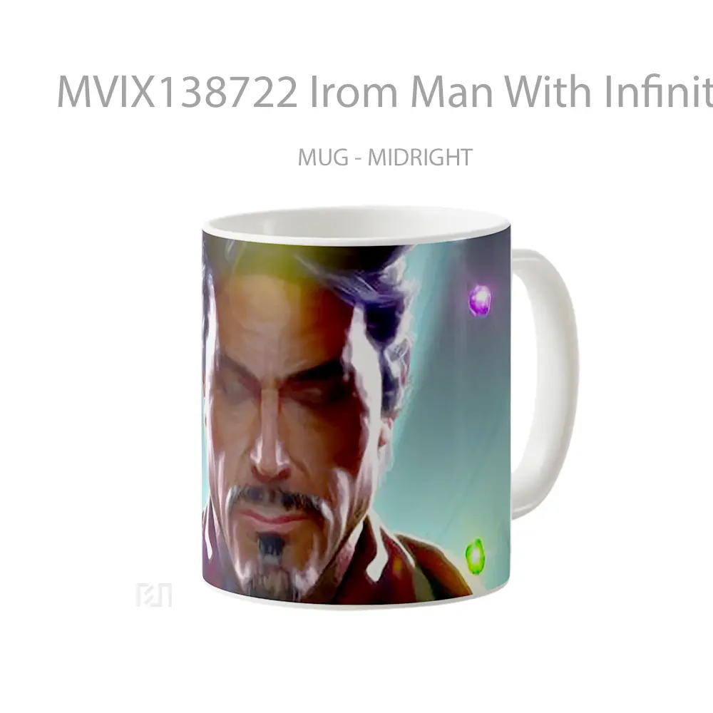 Mug Irom Man With Infinity Gems Gelas Keramik Unik - All-side / Desain