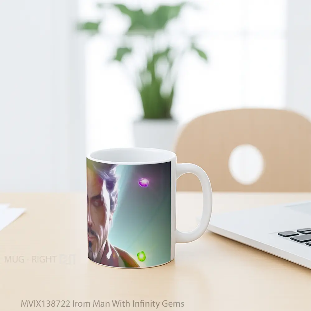 Mug Irom Man With Infinity Gems Gelas Keramik Unik - All-side / Desain