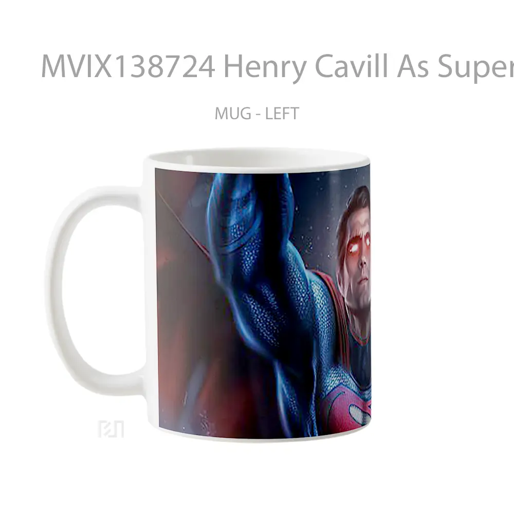 Mug Henry Cavill As Superman 2020 Gelas Superhero - All-side / Desain