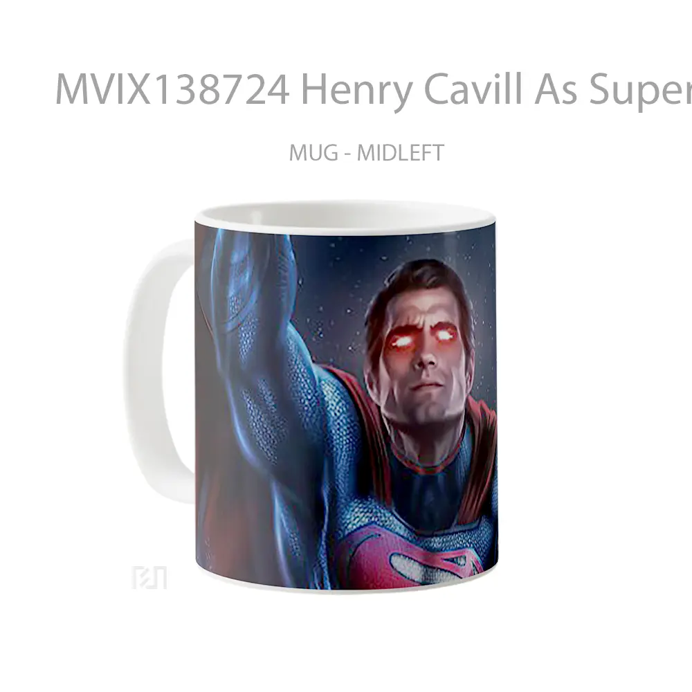 Mug Henry Cavill As Superman 2020 Gelas Superhero - All-side / Desain