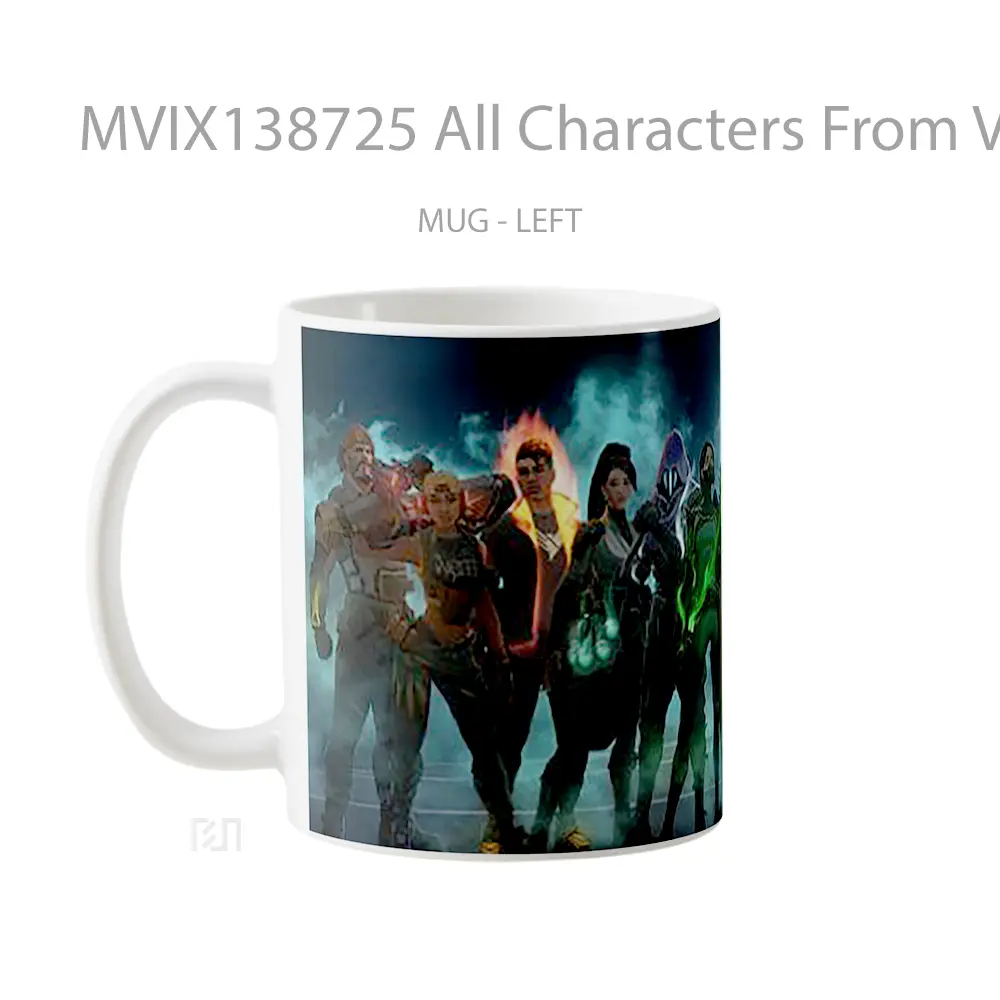 Mug All Characters From Valorant Cangkir Gamer - All-side / Desain