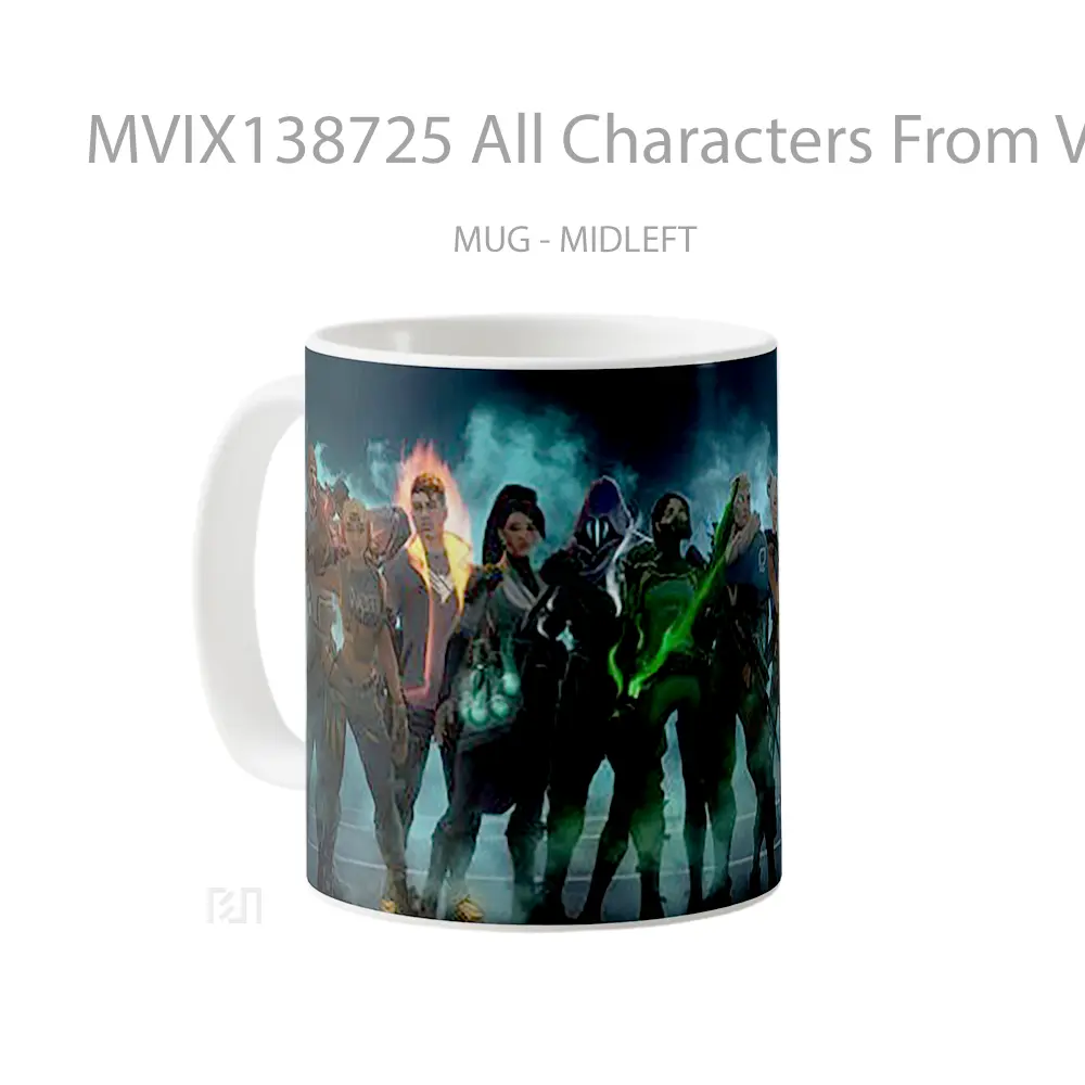 Mug All Characters From Valorant Cangkir Gamer - All-side / Desain