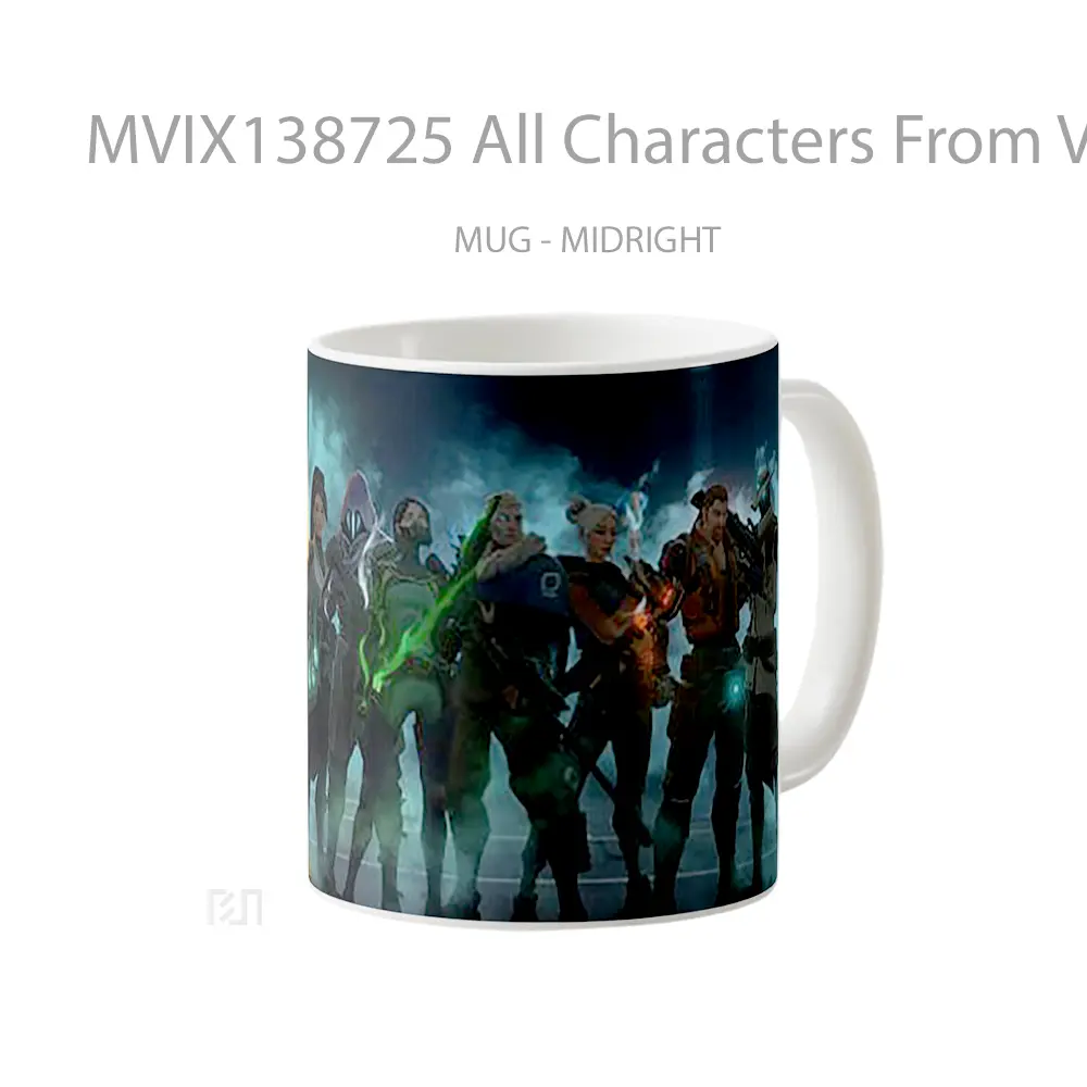 Mug All Characters From Valorant Cangkir Gamer - All-side / Desain