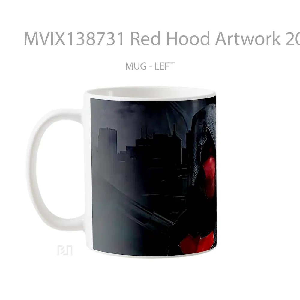 Mug Red Hood Artwork 2020 Gelas Superhero - All-side / Desain