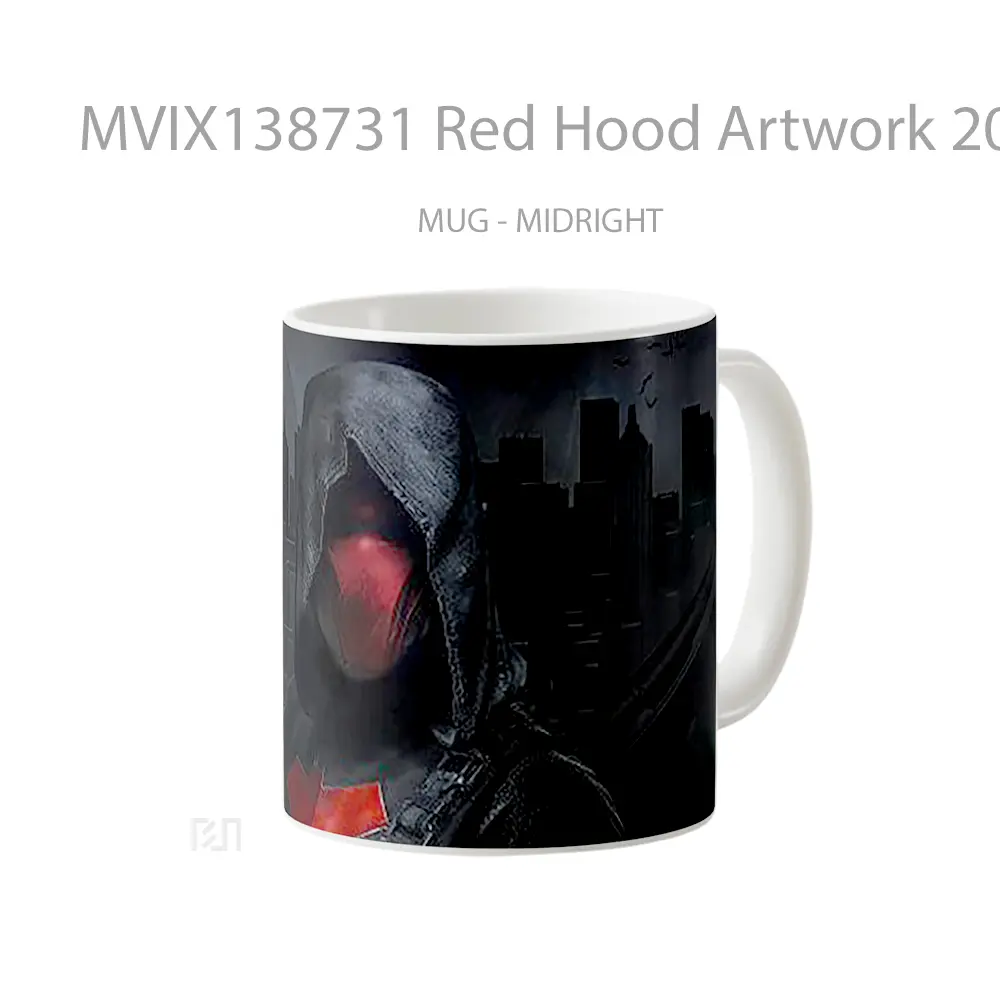 Mug Red Hood Artwork 2020 Gelas Superhero - All-side / Desain