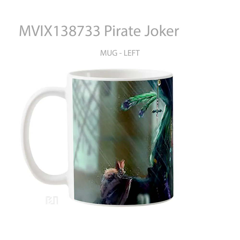 Mug Pirate Joker Gelas Superhero - All-side / Desain