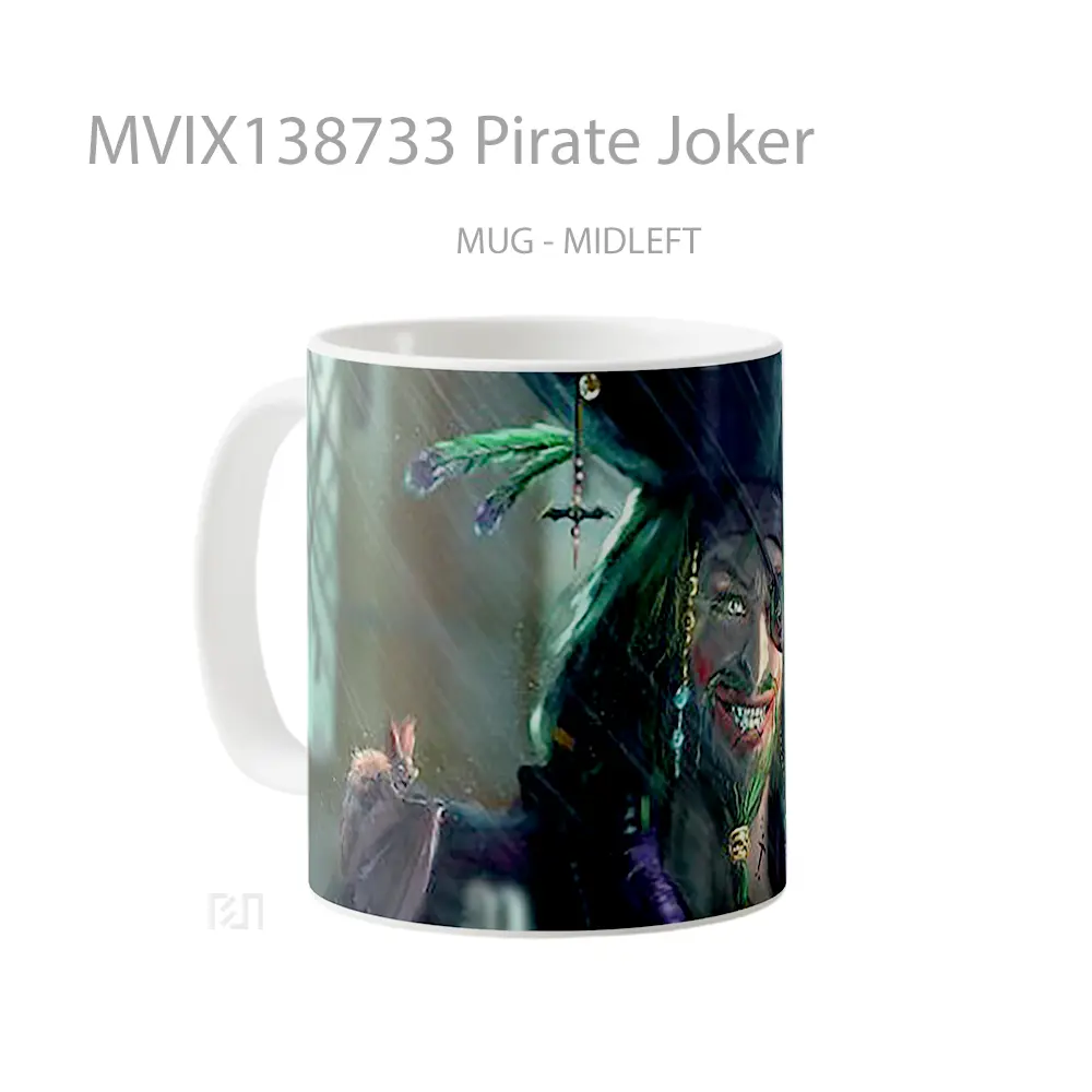 Mug Pirate Joker Gelas Superhero - All-side / Desain