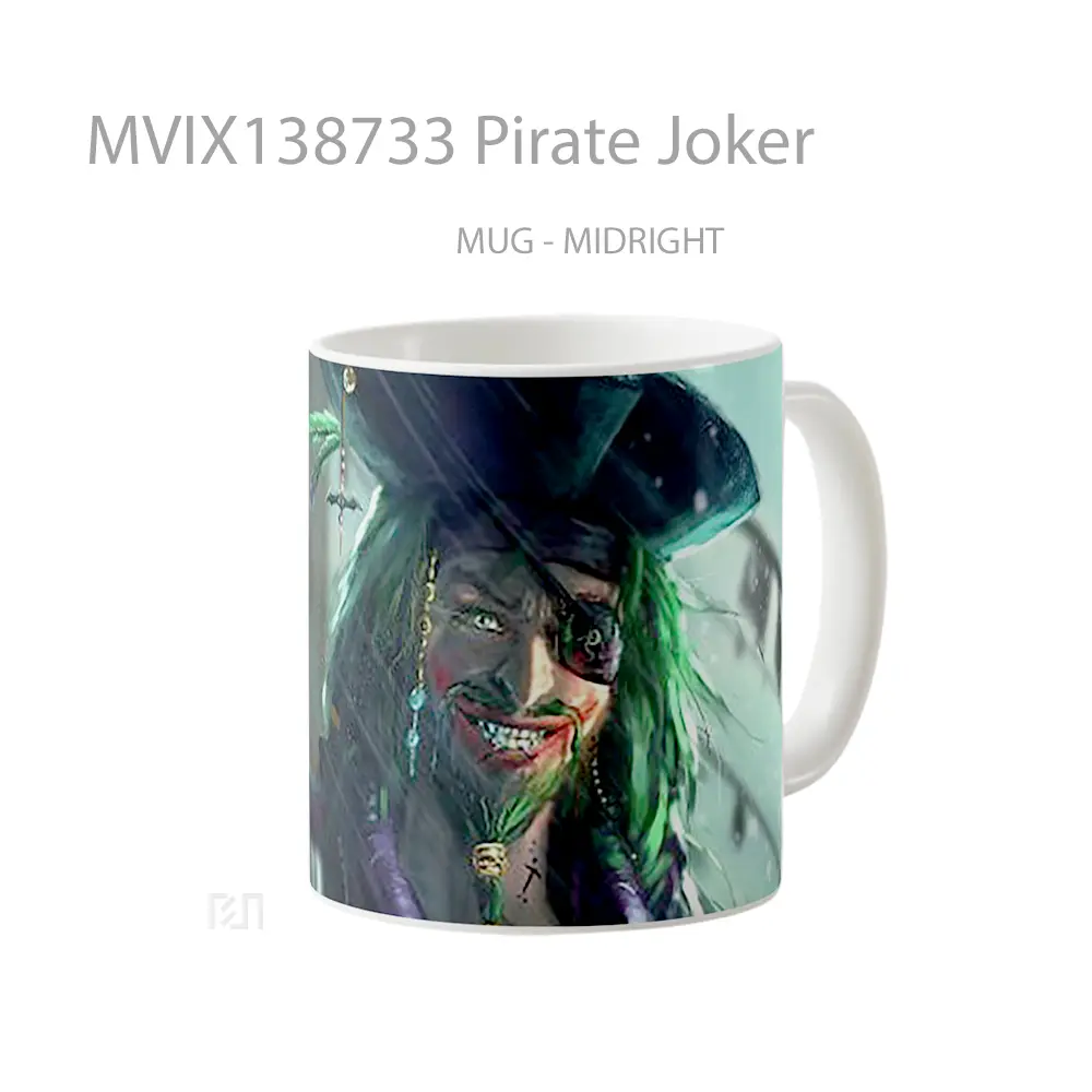 Mug Pirate Joker Gelas Superhero - All-side / Desain