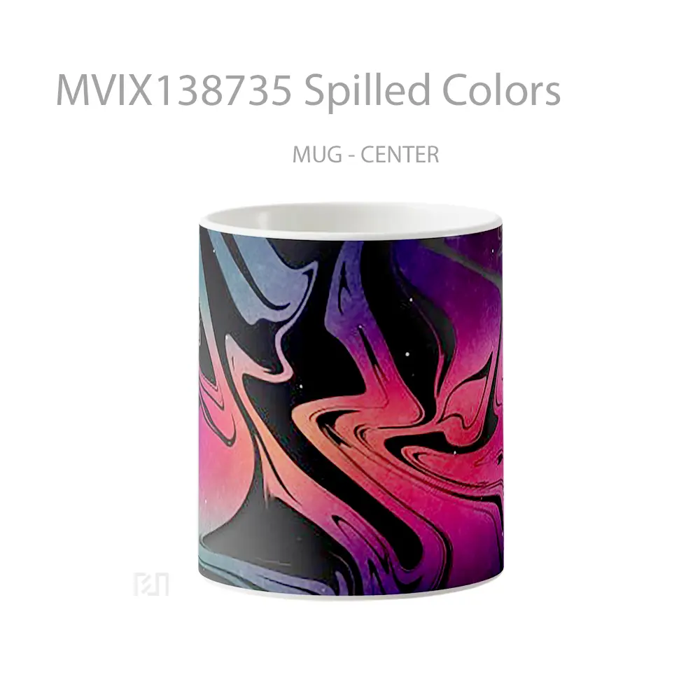Mug Spilled Colors Gelas Keramik Unik